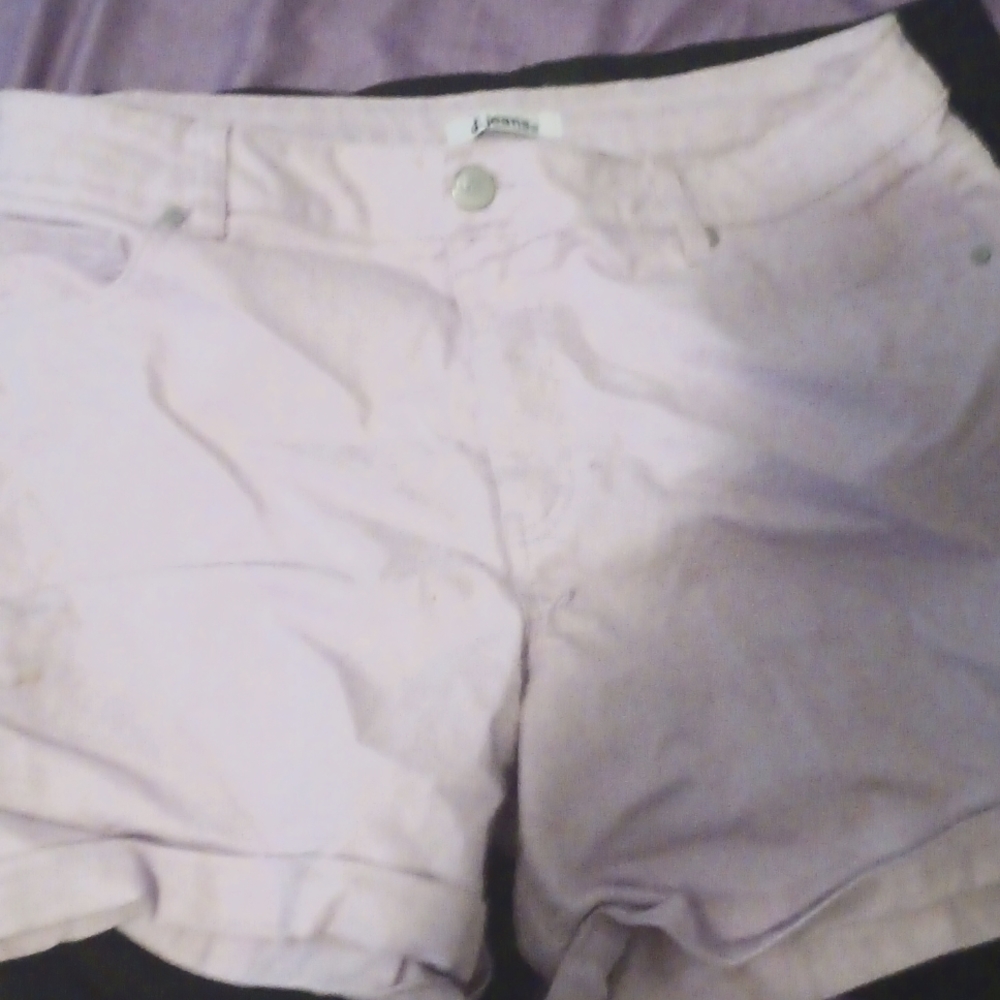 Purple Jean shorts,size 15-16